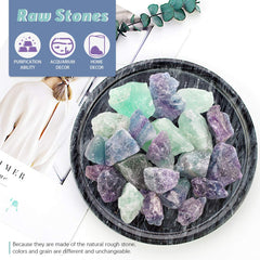 Hilitchi fluorite rough stone for tumbling, revealing color richness after polishing.