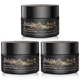 Hima Shilajatu gold-grade resin in a jar supports daily energy and purity.