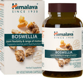 Himalaya Boswellia bottle with label promoting daily mobility and joint comfort