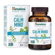 Himalaya Hello Calm Mind bottle front signaling daily focus support