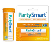 Himalaya PartySmart tube on a nightstand for a smoother morning