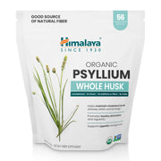 Himalaya Psyllium Whole Husk powder stirred into water for daily fiber support.