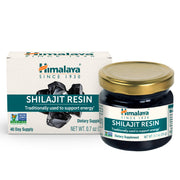 Himalaya Shilajit Resin jar-front showing amber resin for daily energy support.