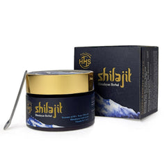 Himalayan Herbal Shilajit resin in glass jar for daily vitality support