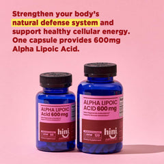 HINI Alpha Lipoic Acid 600mg bottle ready for easy daily use