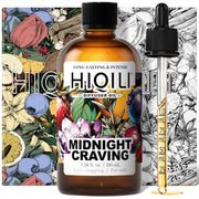 HIQILI Midnight Craving diffuser oil in amber bottle ready for long-lasting fragrance.