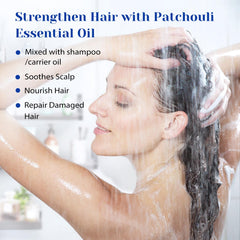 HIQILI Patchouli oil applied to skin supports balanced oil and hydration.