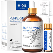 HIQILI peppermint oil spray bottle for natural room refreshment.