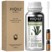 HIQILI Rosemary Oil bottle front—pure hair care oil for refreshing vitality.