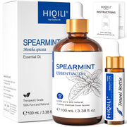 HIQILI Spearmint Oil 100ml bottle ideal for skin care and diffusion