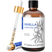 HIQILI Vanilla Essential Oil bottle with pour spout for easy aroma diffusion