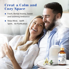 HIQILI vanilla oil diffuser drift releasing a warm, relaxing scent.