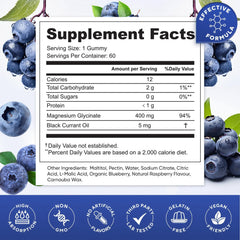 Hisokoi Blueberry Gummies close-up, chewy texture for easy daily intake.