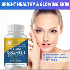 HLP Marine Collagen Peptides coffee mix dissolving into a beverage