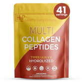Healthy Living Proteins multi collagen bottle front highlights grass-fed and clean sourcing for joints.