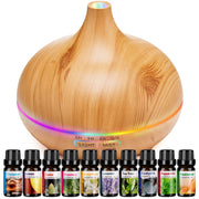 HLS Aroma Diffuser for large room with 10 oils spreads inviting fragrance.