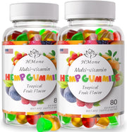 HMone 2-pack gummies bottle close-up, a tasty daily option.