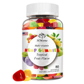 HMone Organic Hemp Gummies bottle on a nightstand for restful sleep.