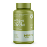 HMS Nutrition Korean Red Panax Ginseng bottle front for energy support.