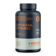 HMS Nutrition liposomal vitamin C 1600mg bottle highlighting high absorption potential
