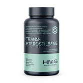 HMS Nutrition Potent Trans-Pterostilbene bottle front shows 200 mg potency