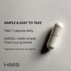 Packaging setup of HMS Nutrition Potent Trans-Pterostilbene ready for daily use