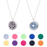 Hobbspring diffuser pendant with lotus and clouds motif for aromatherapy on the go