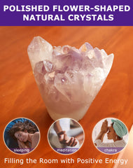 HoHpHq amethyst cake crystal decorative piece for stylish display.