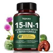 HojaSana Liver Cleanse bottle front shows daily liver support