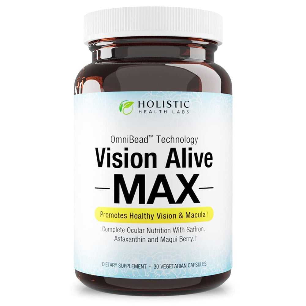 Holistic Health Labs Vision Alive Max bottle front supports eye comfort