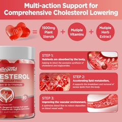 HOLLEGEND Cholesterol Gummies easy-to-chew texture demonstrated.