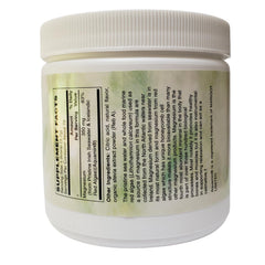 Holly Hill Health Foods magnesium powder dissolving into sparkling water ready for a convenient daily boost
