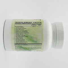 Holly Hill Ultra Veggie Enzymes capsules close-up highlighting protein and carbohydrate digestion.