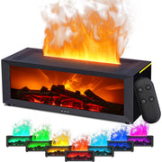 Holwim fireplace diffuser with remote control for customizable aromatherapy sessions.