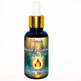Holy Anointing Oil bottle front view for sacred ceremonies