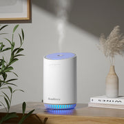 HomBreez portable aromatherapy diffuser front view with 320ml capacity for all-day use