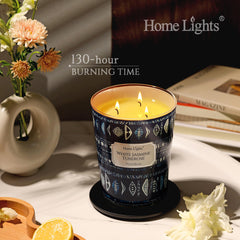 Home Lights eco-friendly soy wax candle with clean burn.