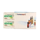HomeoMart Acidum Nitro Muriaticum pellets close-up for traditional homeopathy use.