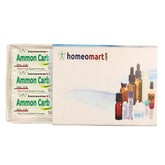 Homeomart Ammonium Carbonicum pellets in glass bottle for convenient home use.
