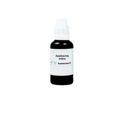 Homeomart Azadirachta Indica 30C bottle front view with dropper for convenient use