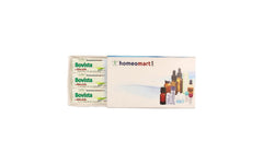 HomeoMart Bovista pellets bottle—compact on-the-go self-care option.