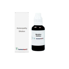 Homeomart Myristica Sebifera 30C dropper—precise drops for easy dosing.