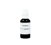 Homeomart Pyrogenium 1M bottle with dropper for easy at-home traditional dilutions.