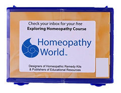 Homeopathy World 18 Remedy Starter Kit pillules closeup shows lactose-free organic sucrose tablets.