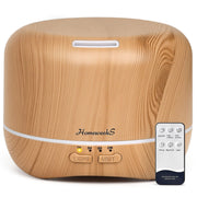 Homeweeks 300ml diffuser closeup with wood grain for discreet scenting.