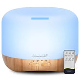 Homeweeks 300ml diffuser with wood grain finish for calming aromatherapy.