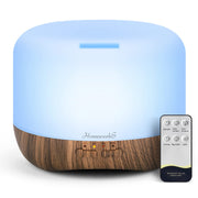 Homeweeks aromatherapy diffuser 300ml – compact unit for room scent and moisture