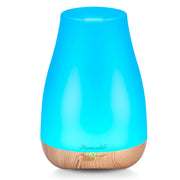 Homeweeks aromatherapy diffuser compact body glows softly for a calming desk setup