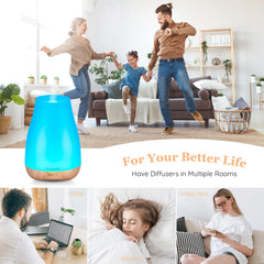 Homeweeks diffuser mist close-up showing gentle, even mist ideal for small spaces