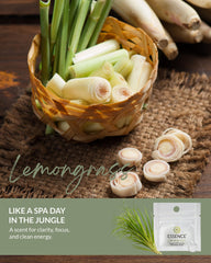 HONÉ Essence lemongrass diffuser ring with oil bottle ready for daily use.